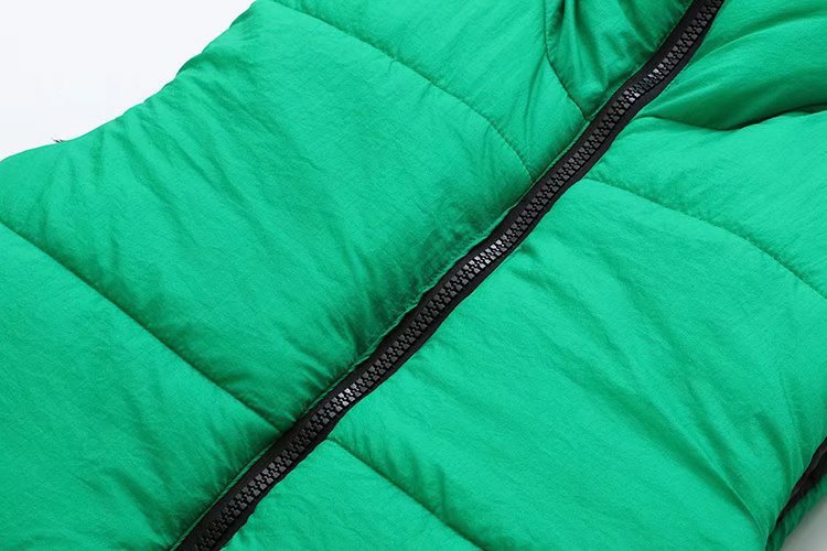 Fall Winter Warm Cropped Vest Jackets for Women Fashion Sleeveless Stand Collar Zip Up Puffer Waistcoat Street Style Outwear