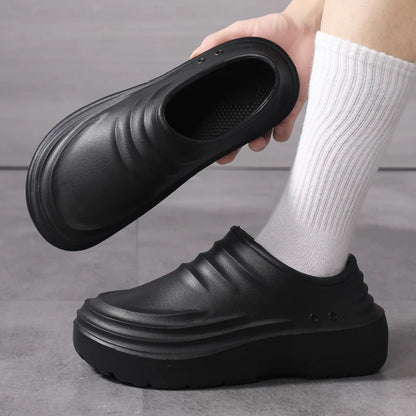 Work Shoes Waterproof, Oil-Proof, Non-Slip, Thick-Soled, Wear-Resistant, Special Soft-Soled Labor Protection Shoes for Kitchen C