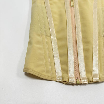 Body Shaper Shapewear Women Double Tummy Control Compression Waist Trainer Corset Adjustable Zipper and Hook-eyes Flat Belly