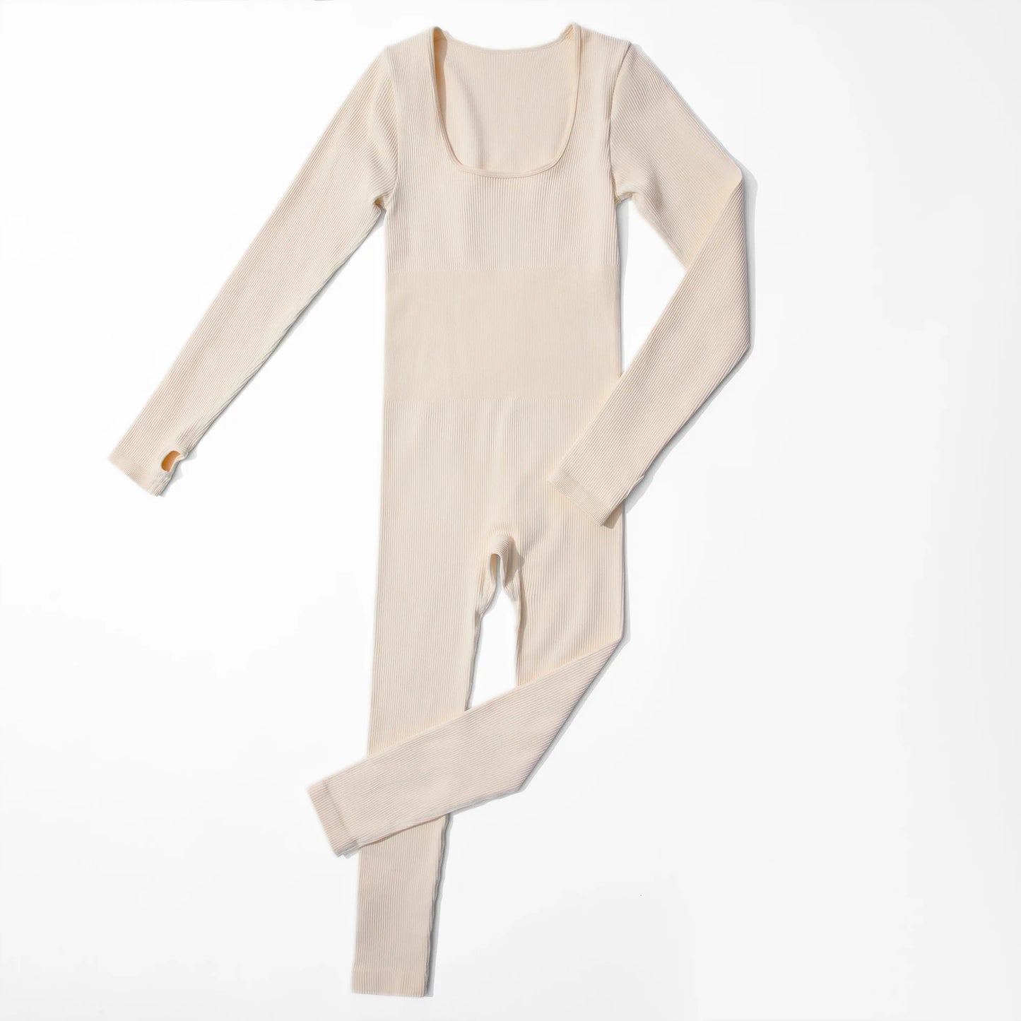 Long Sleeve Jumpsuit Women Bodycon One-piece Outfit Jumpsuit Square Neck Casual Streetwear Rompers Overalls playsuits Bodysuit