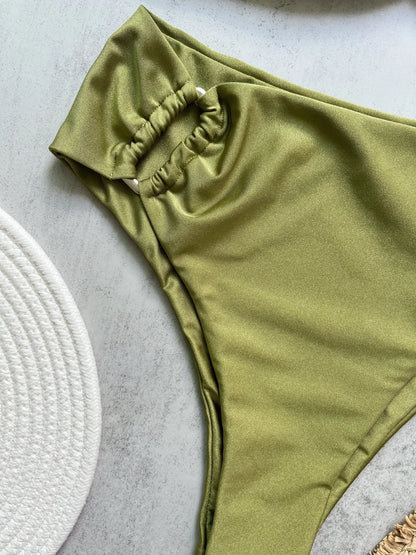 Bandeau Bikini Push Up Women Swimsuits 2024 Sexy Female Swimwear Brazilian Bikini Set Thong Biquini Swim Suits Solid Beachwear