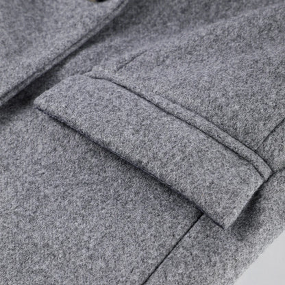 Solid Warm Elegant Women Coat Turn-down Collar Long Sleeve Jacket Casual Winter Autumn Long Outerwears Lady Fashion Loose Coats