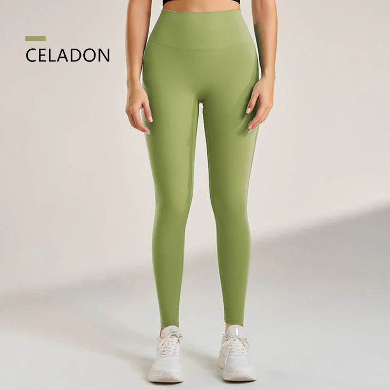 Yoga Leggings Pants Trousers Women's Quick Dry Sports Leggings High Waisted Fitness Pants Stretch Peach Butt Gym Clothing