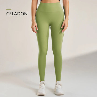 Yoga Leggings Pants Trousers Women's Quick Dry Sports Leggings High Waisted Fitness Pants Stretch Peach Butt Gym Clothing