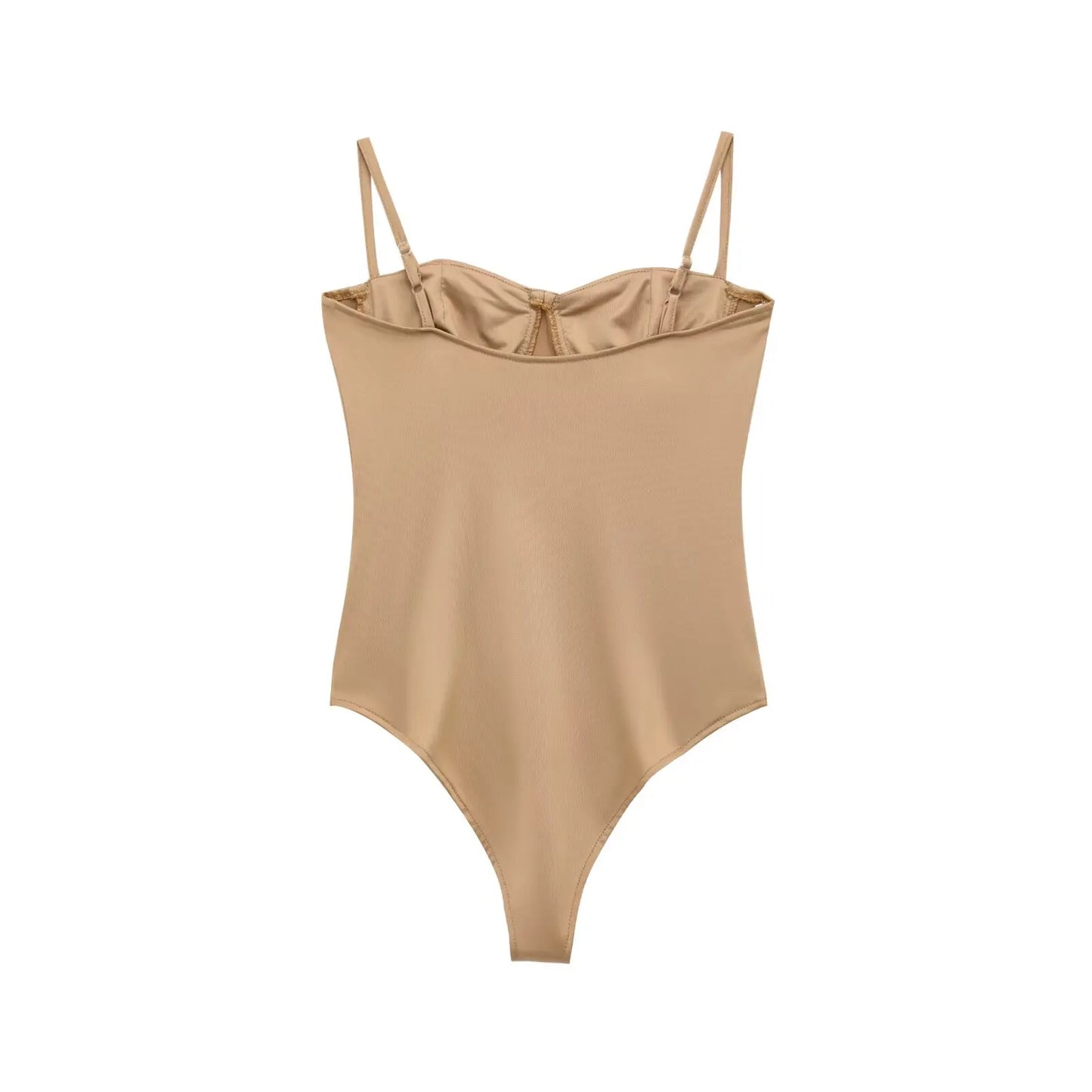 Zevity 2026 Women Sexy Spaghetti Strap Inner Style Beach Wear Bodysuits Ladies Soft Slim Swimsuit Playsuits Mujer Rompers LS9043