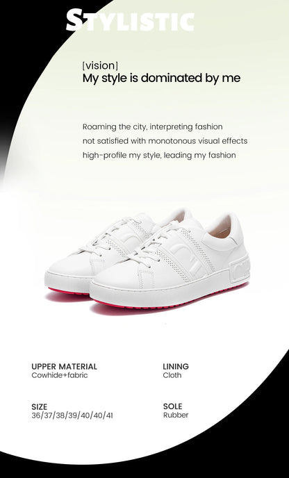 Women Casual Shoes White Flat Board Shoess Balance Technology Press Insole Comfort Sneakers Luxury Brand 2025 New