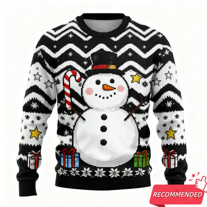 New Funny Snowman Graphic Ugly Christmas Sweatshirt Fashion Gingerbread Man Sweatshirts For Women Clothes Xmas Boy Kids Pullover