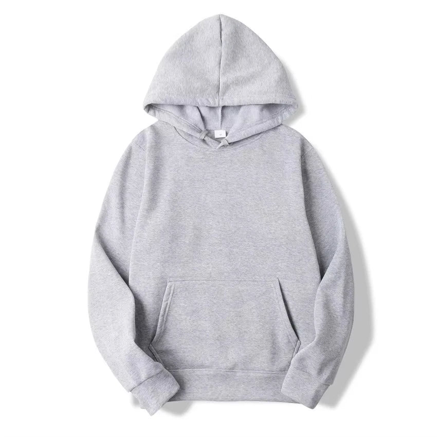 Fashion Trend Solid Color Hoodies Men's Autumn and Winter Hot Sale Casual Simple Comfortable Sweatshirts Daily Outdoor Wear
