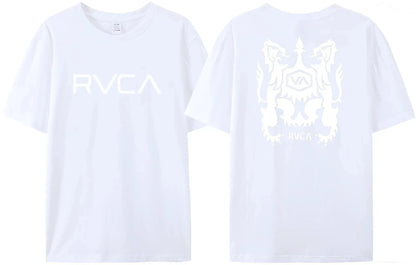 100% Cotton RVCA T Shirt Men Women THE BALANCE OF OPPOSITES Tee Tshirt Oversized Short Sleeve Design Brand T-shirt Top Clothes
