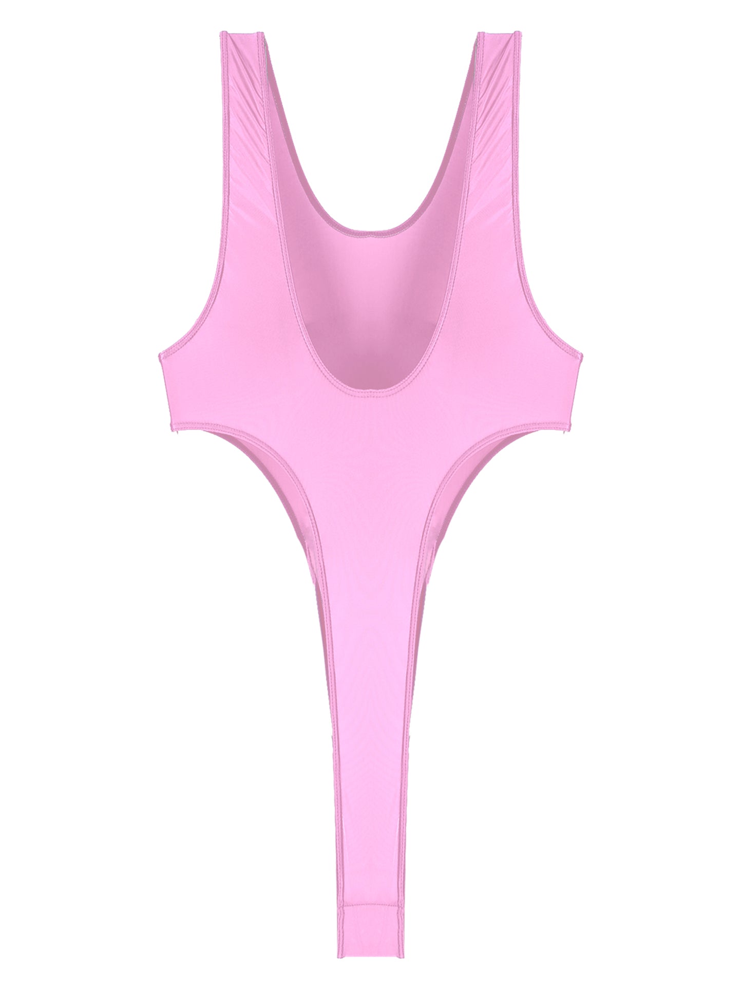 Womens Swimsuit 2022 New Glossy One-piece Swimming Bathing Suit Backless High Cut Bodysuit Sportwear Beachwear Swimwear