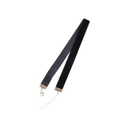 Fashion Sexy Punk Gothic Black Velvet Choker Necklaces Simple Vintage Clavicle Neck Chain Women Girls Party Jewelry Accessories