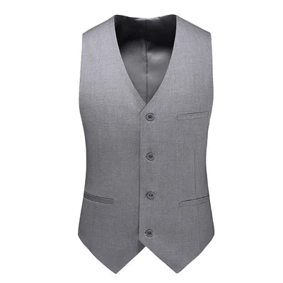 YASUGUOJI New Wedding Dress High-quality Men's Fashion Design Suit Vest Plus Size Men's Business Casual Suit Vest 15-colors