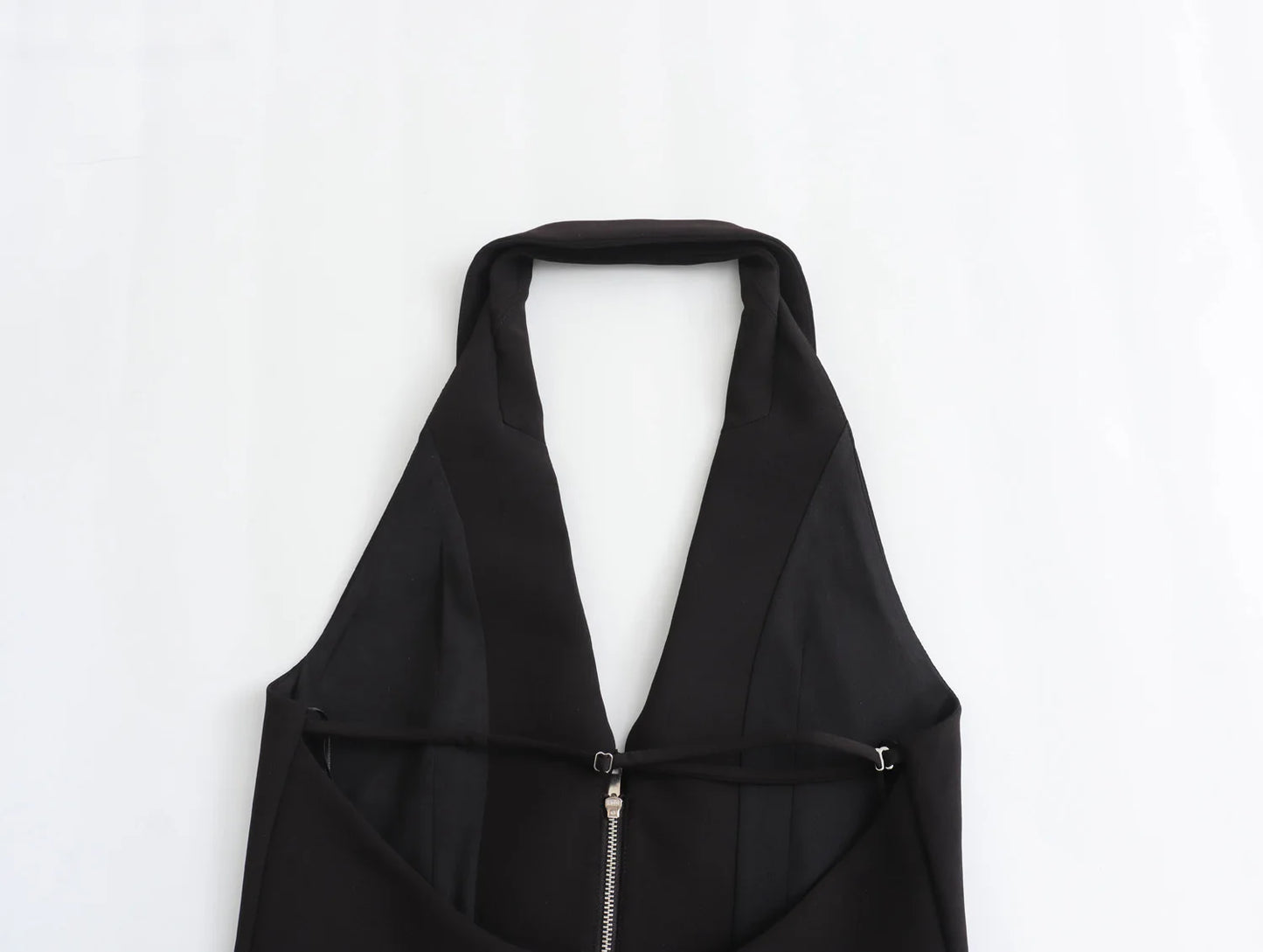 2025 Women Sexy Backless Strapless Halter Corset Tops Side Zipper Lady Slim Camis Female Solid Chic Tops