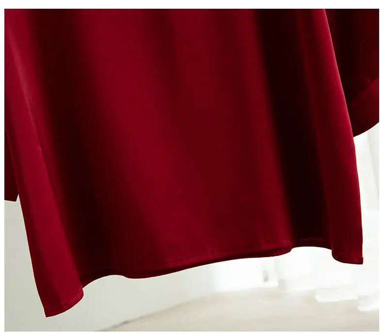 New In Summer Satin Silk Half-Sleeve Tee Tops Basic Solid Women‘s T-Shirt Casual O-neck Thin Shirts Ladies Loose Blouses