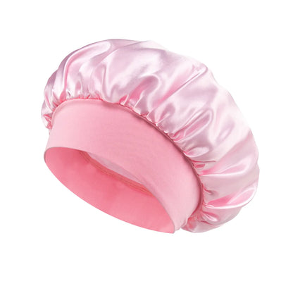 Large Satin Bonnet,Silk Bonnet Hair Wrap for Sleeping, Sleep Cap With Elastic Soft Band, Big Bonnets for Women Hair Care