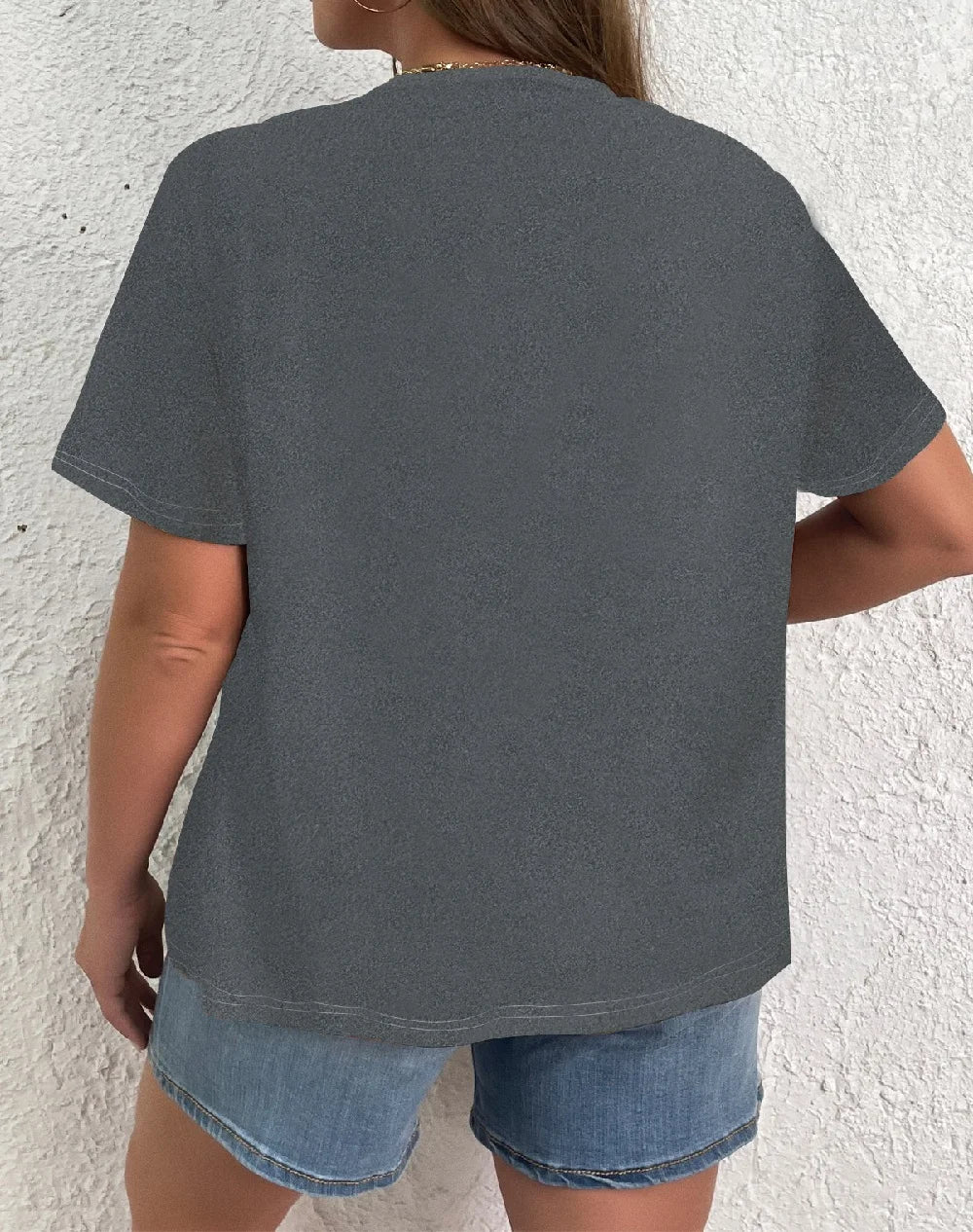 Plus Size Elegant Casual Woman T-Shirt Fashion Loose T-Shirt Woman Temperament Long sleeve T-Shirt Holiday Weekend