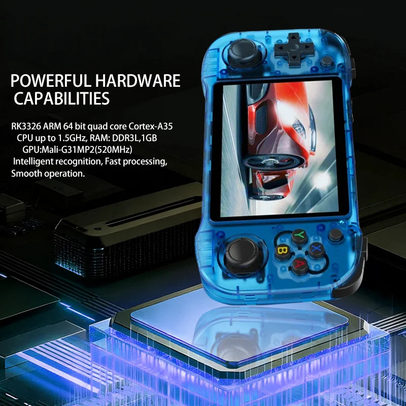 NEW 4.2inch R46H Retro Handheld Game Console Linux System 64G/128G IPS Screen Two-player WIFI Game Console Portable Pocket R46S