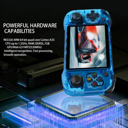 NEW 4.2inch R46H Retro Handheld Game Console Linux System 64G/128G IPS Screen Two-player WIFI Game Console Portable Pocket R46S