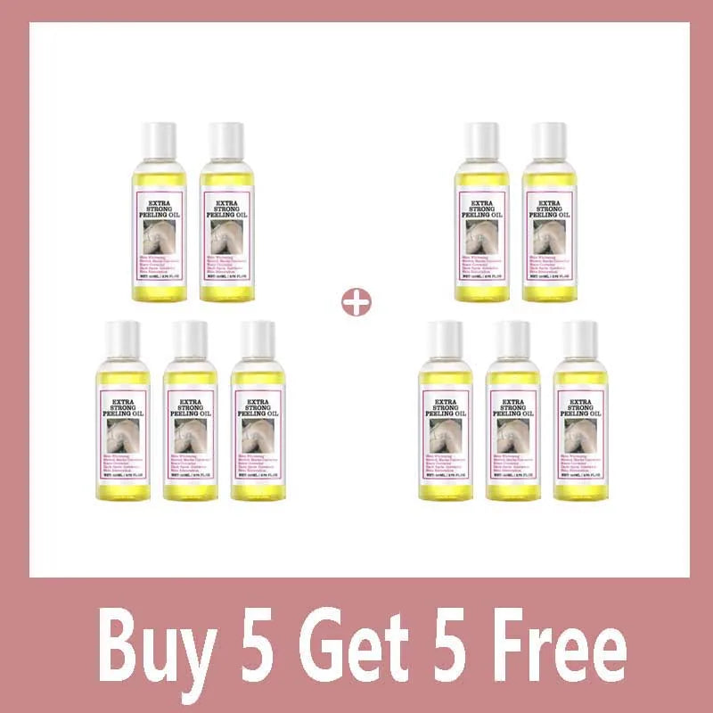 Yellow Peeling Lotion Oil 100% Organic Bleaching Dark Skin Exfoliating Whitening Nourishing Hyaluronic Acid Moisturiz Body Scrub