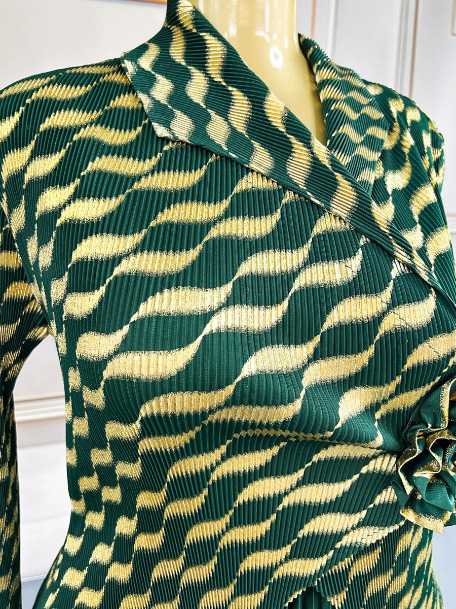 Plus Size Luxury Dresses For Women Elegant And Beautiful Gowns Miyake Pleated Dress Party Evening Prom Formal Female Fashion