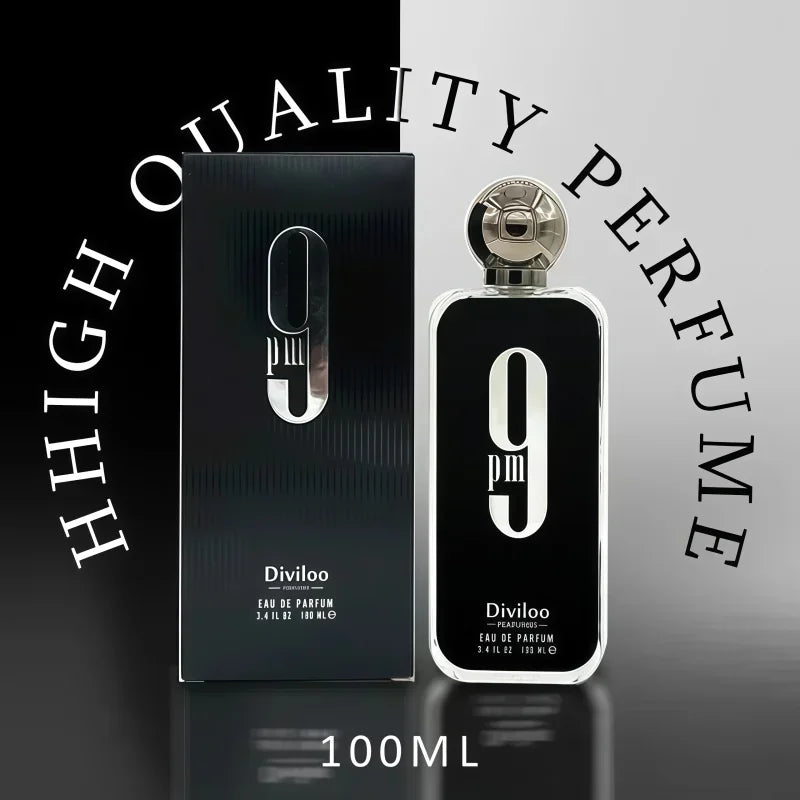 100ml / 3.4oz 9pm & 9am Perfume Collection Set, Long Lasting Charming Fragrance for Men & Women, Unisex Eau De Parfum Gift