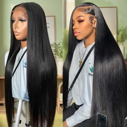 30 inch 13x4 13x6 Straight Hd Lace Frontal Wig Human Hair 180% Density Brazilian Remy Straight Wigs 100% Human Hair for Women