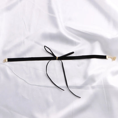 Fashion Sexy Punk Gothic Black Velvet Choker Necklaces Simple Vintage Clavicle Neck Chain Women Girls Party Jewelry Accessories