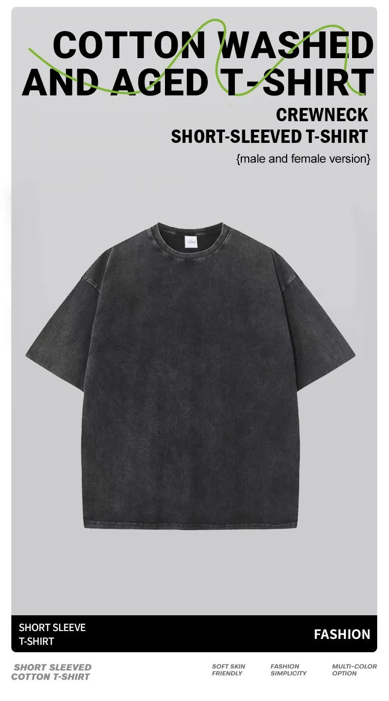 Video Games Rot Your Brains Washed Retro Mens T-Shirt Cotton Loose Tees Cotton Oversize Streetwear Breathable Tshirt Couple