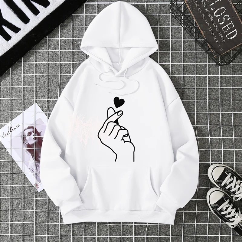 2025 Winter New Women's Hoodie High Street Unisex style Double Pockets Sweatshirts Outerwear Plus-Size Women's Clothing CYXX241