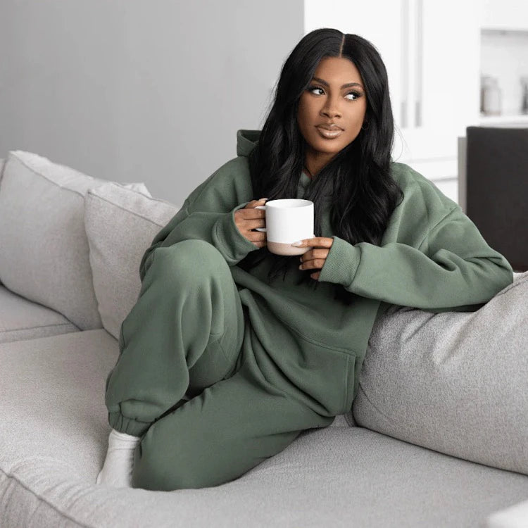 Comfrt Street Sle Heavy Waed Hoodie Thin Fce ex Couples Sweatirt Quiet Color Series Men's Women's Cotton Long Sl...