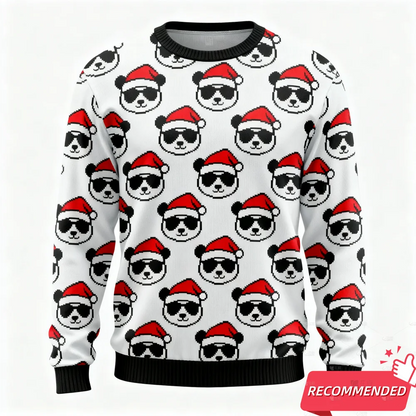 New Animal Ugly  Sweatshirt For Men Clothing Funny Panda Raccoon Sunglass Ugly Sweatshirt Xmas Holiday Crew Neck Sweatshirts