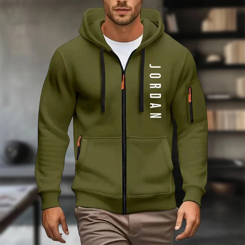 2025 New men's hooded sweatshirt, sweatshirt, zipper hooded jacket, men's cotton pullover hooded sweatshirt, men's use