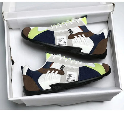 Low-Top Men's Casual Shoes Breathable Retro Sporty Style Summer New Fashion Trendy Bean Board Shoes Comfortable Rubber Sole