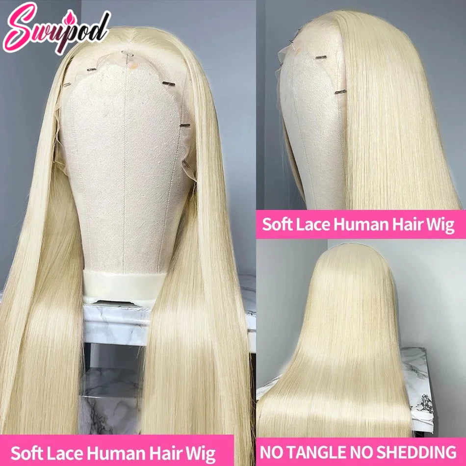 30/36 inch Bone Straight 613 Honey Blonde Hd 360 Full Lace Frontal Human Hair Wigs 13x4 13x6 250% Density Wig Cheap Wigs Glueles