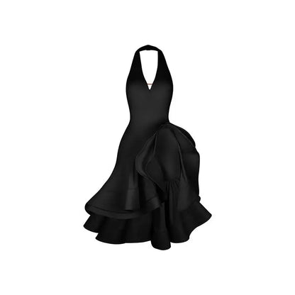 Black Latin Dance Dress for Women Professional Sexy Chacha Dance Competition Dress Adult Party Dresses Stage Outfit 2025 New