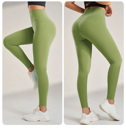 Yoga Leggings Pants Trousers Women's Quick Dry Sports Leggings High Waisted Fitness Pants Stretch Peach Butt Gym Clothing