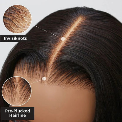 Pre Cut Glueless Wig Human Hair Ready To Wear Preplucked Straight 13x6 HD Lace Frontal Wig Human Hair Lace Front Wigs For Women