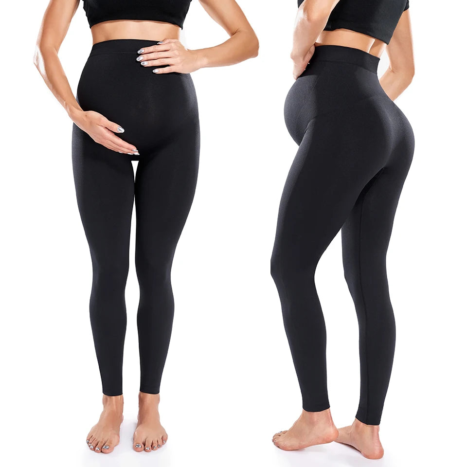 New Pregnancy High Waist Leggings Skinny Maternity clothes for pregnant women Belly Support Knitted Leggins Body Shaper Trousers