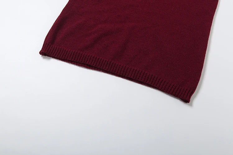 Cutenew Knit Deep V-Neck Furry Tassel Dress Women Winter Trend Sexy Elegant Peach Hip Christmas Party Stretch Slim Bodycon