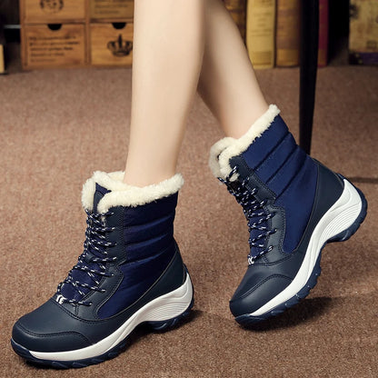 Snow Boots Women New Ladies Shoes Platform Shoes Woman Flat Keep Warm Boots Ladies Casual Plush Botas Mujer Winter Shoes Women