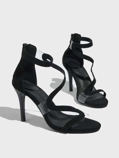High-heeled Sandals, Women's Slim Heel Strap, Outdoor Fashion, Roman Style Plus Size Sandals Platform Women Shoes