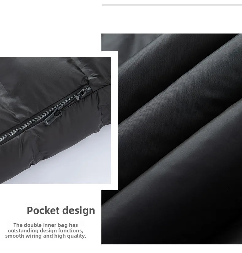 Top Grade Graphene Warmth Technology Men's New Winter Parka Jacket Windbreaker Diamond Quilted Bubble Puffer Coats