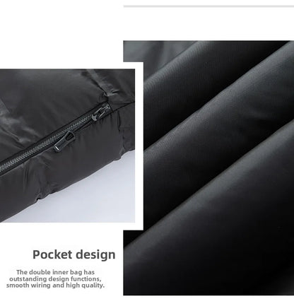 Top Grade Graphene Warmth Technology Men's New Winter Parka Jacket Windbreaker Diamond Quilted Bubble Puffer Coats