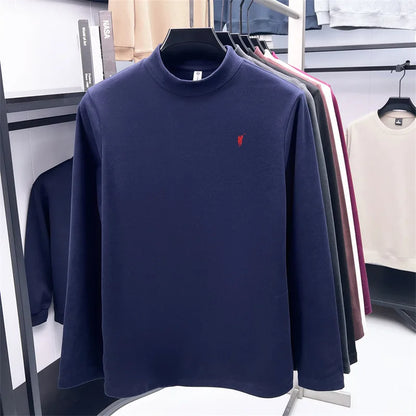 Xiaoma logo solid color simple hoodie men's top t-shirt windproof, warm, loose and comfortable
