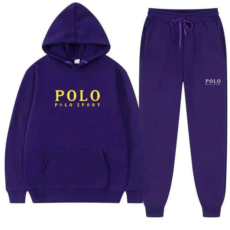 Autumn and Winter 2025 New Men's casual Set outdoor fashion jogging men's and women's hooded sweatshirt and pants 2-piece set