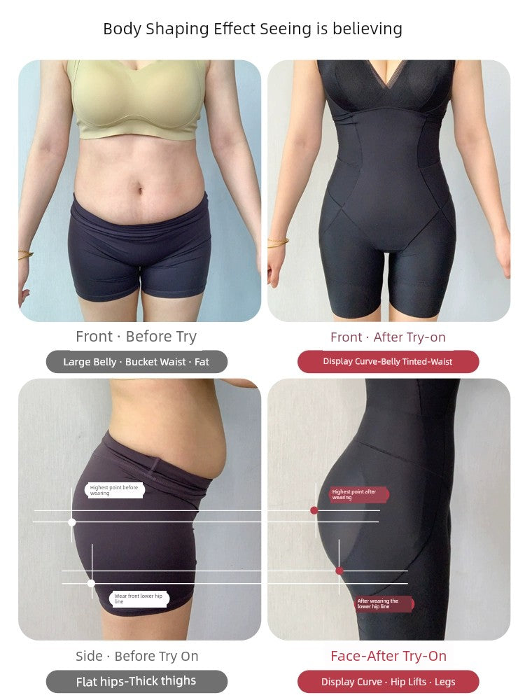 Waist Girdling Body Slimmin Back Release Seamless Genuine Goods Wear-Free Bra