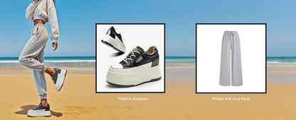 Fujin 9cm Cow Suede Genuine Leather Women Vulcanized Shoes Platform Wedge Skate Boarding High Brand Heels Casual Summer Shoes