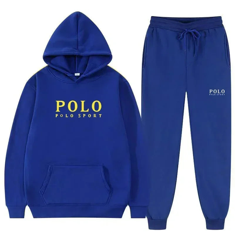 Autumn and Winter 2025 New Men's casual Set outdoor fashion jogging men's and women's hooded sweatshirt and pants 2-piece set