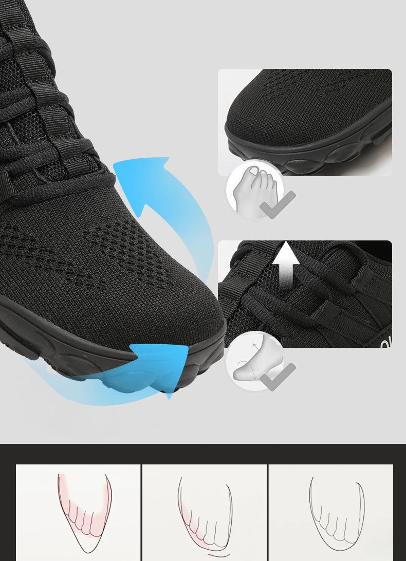 New Hiking Shoes, Plus Size, Couple Outdoor Sports Shoes, Wide Palm, Wide Last Shoes, Barefoot Casual Shoes, Indoor Yoga Fitness