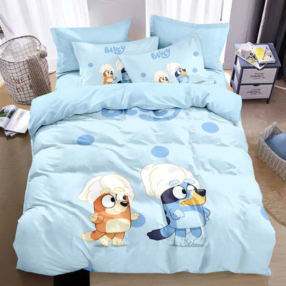 New design B-Blueys Duvet Cover Pillowcase Bandit Chilli Bedding Set for Adult Boy Girl Bedroom Children Single Double Size